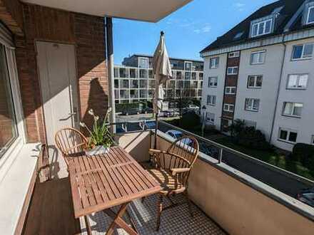 2-Zimmer-Wohnung in ruhiger Lage mit 2 Balkonen in Bilk - Sehr gute ÖPNV-Anbindung und Naturnähe