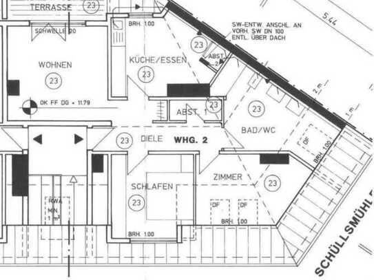 Ansprechende und gepflegte 3-Raum-Dachgeschosswohnung mit Balkon in Düren