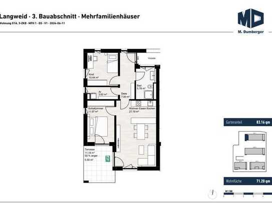 Gemütliche 3-Zimmer-Wohnung in grüner Umgebung