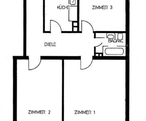 Schöne renovierte 3-Raum-Wohnung in München Lehel