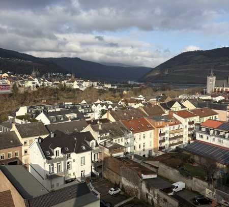 Panoramablick auf Rhein und Nahe