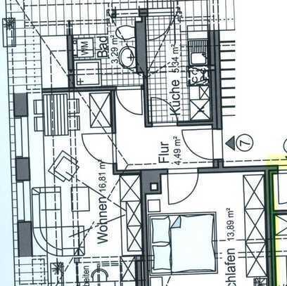 Dachgeschoß + roßer Balkon + Bad mit Dusche+ frei ab 1.5.25.