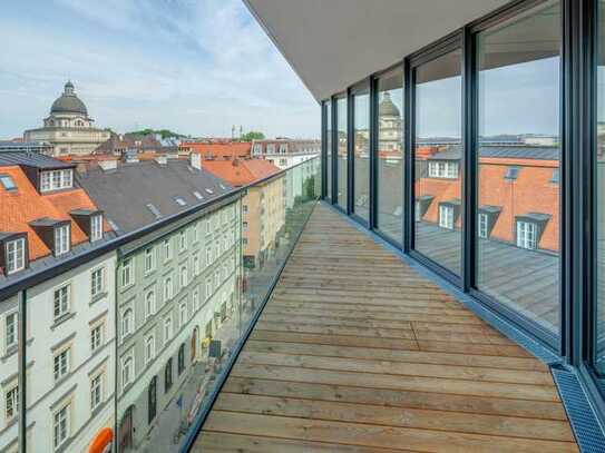 Dachterrassenbüro mit Blick über die Altstadt