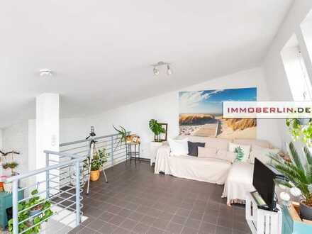 IMMOBERLIN.DE - Zur Miete! Faszinierende Wohnung mit Westterrasse, Balkon, Galerie & Sauna