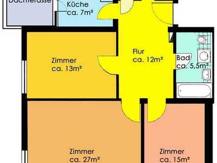 **helle 3 Raumwohnung auf Wunsch mit neuer EBK**