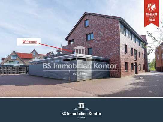 Wohnen im Zentrum von Norden! Exklusive OG-Wohnung mit 2x Balkon und Garage!