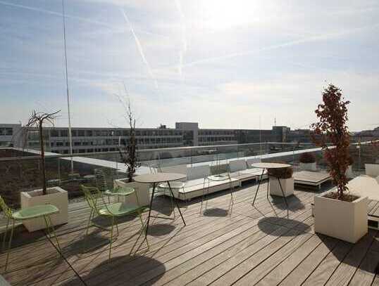 STOCK - begrünter Innenhof | Dachterrasse | Büro