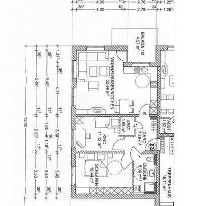 NEUBAU-Erstbezug Helle schöne 3-Zimmer-Wohnung mit Balkon