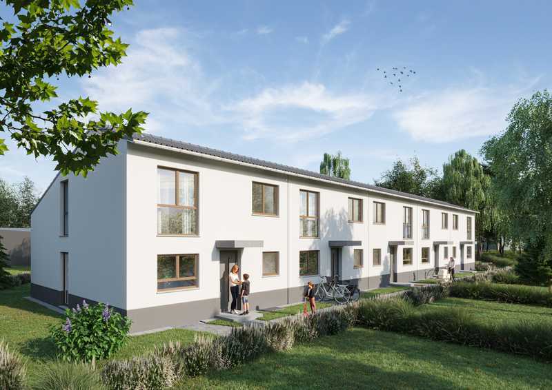 Neubau-Reihenendhaus auf dem Frankfurter Berg mit Garten & Stellplatz - provisionsfrei