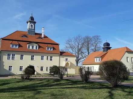 Schloss Lauben: Gepflegte Maisonette-Wohnung mit zwei Zimmern sowie Terrasse und EBK in Weinböhla