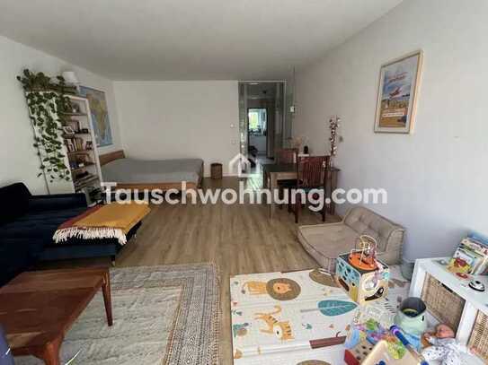 Tauschwohnung: Schöne 2 Zimmer Wohnung am Beethovenpark mit kl. Garten