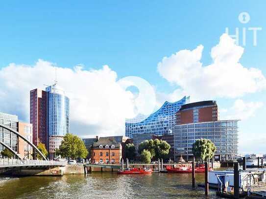 "COLUMBUSHAUS" - HafenCity Büro mit Terrasse an der Elbe mieten. PROVISIONSFREI bei HIT!