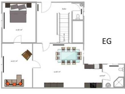 Exklusive 3-Zimmer-Wohnung mit Einbauküche in Neulussheim