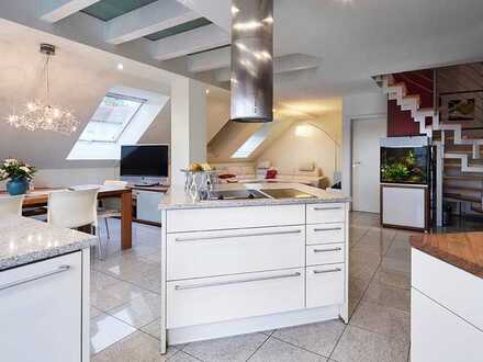 Elegante Maisonette-Wohnung - 
 Wohnen und Arbeiten zu zweit