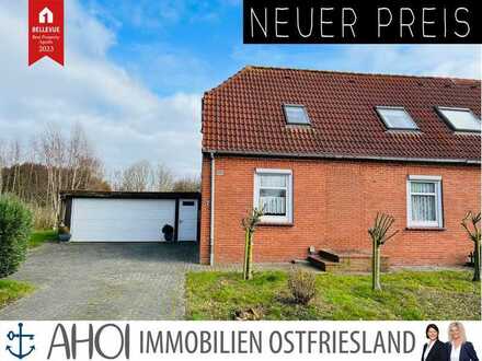 Gemütliche Doppelhaushälfte mit Doppelcarport auf weitläufigem Grundstück in ruhiger Wohnlage