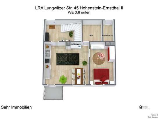 Maisonette Wohnung mit traumhaftem Blick