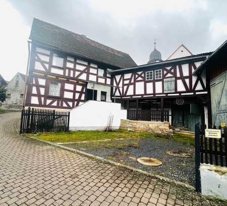 Hier können Sie sich verwirklichen! Fachwerkhaus mit großer Scheune in Dermbacher OT