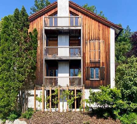 Architekten-Haus mit Garten, Blick und fußläufige Entfernung zum See