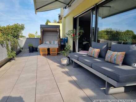 Exklusive, sonnige 3-4-Zi.-Terrassenwohnung mit herrlichem Fernblick in Hirschberg