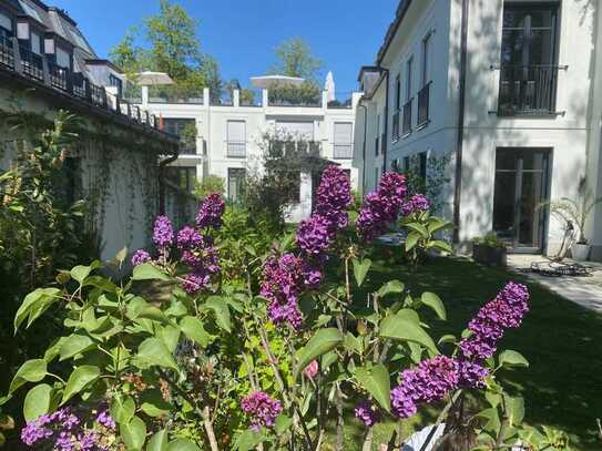 Exklusive 4-Zimmer-Wohnung mit wunderschönem großen Garten direkt am Isarhochufer