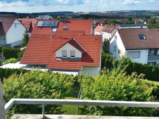 3 ZW mit Weitblick, 4 Min. zur S-Bahn, ohne Makler, Stellplatz, Dachterrasse, Freiberg/N