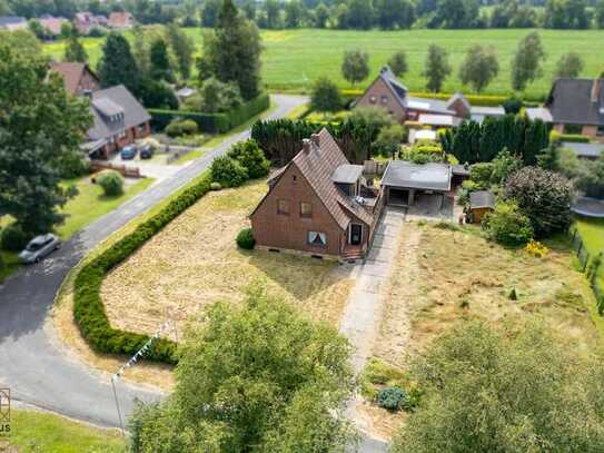 Freistehende Haus in Geeste steht auf einem großzügigen Eckgrundstück