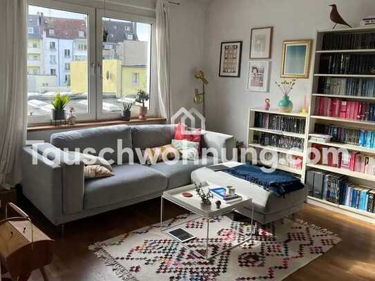 Tauschwohnung: Moderne Wohnung in Oberbilk mit Südwestbalkon, Parkett