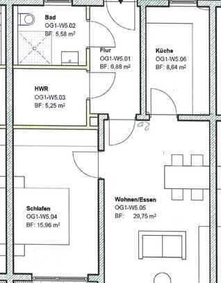 Barrierefreie 3-Zimmer-Wohnung mit EBK, Auto-Stellplatz in Kordel