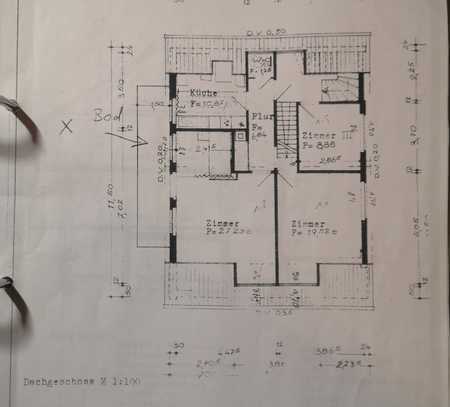 Freundliche und vollständig renovierte 3-Zimmer-DG-Wohnung mit Balkon und EBK in Bondorf