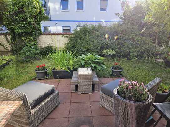 Tolles Appartement mit Terrasse und kleinem Garten zu vermieten