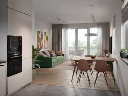 *Reserviert* Moderne & helle 2 Zimmer Gartenwohnung in zentrumsnaher Stadtlage (Wohnung A 4)