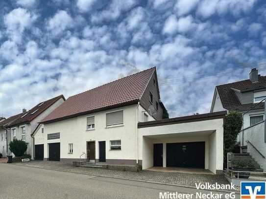 Sanierungsbedürftiges Einfamilienhaus mit großem Grundstück in Wolfschlugen