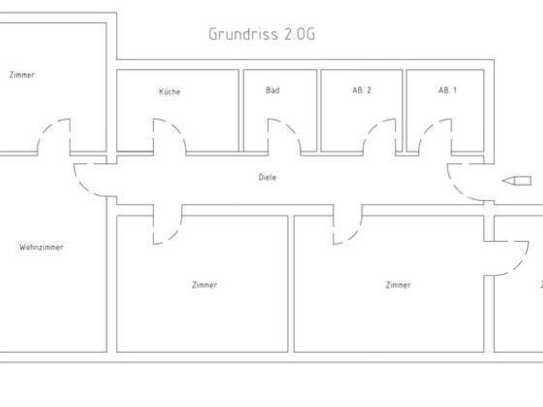 5-Zimmer-Wohnung in ruhiger Lage zu vermieten