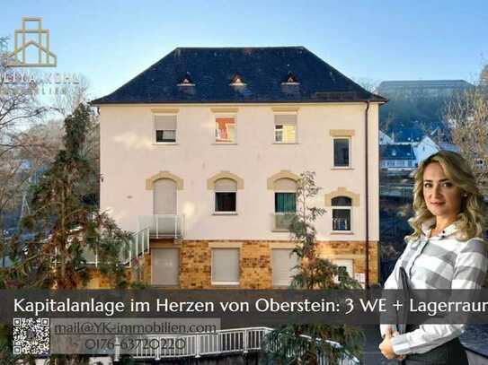 Mehrfamilienhaus mit drei Wohneinheiten und Lagerhalle im Herzen von Idar-Oberstein