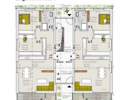 moderne 3-Zimmer EG-Wohnung mit Terrasse