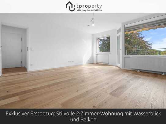 Exklusiver Erstbezug: Stilvolle 2-Zimmer-Wohnung mit Wasserblick und Balkon