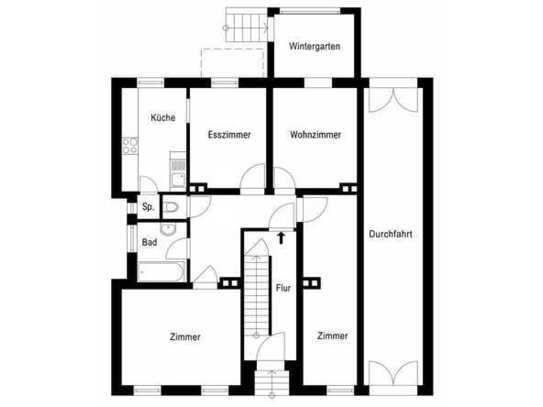 Renoviert ab 1. Mai | 4-Zimmer-Wohnung