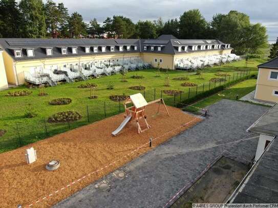 große 2 Raumwohnung mit Terrasse und Einbauküche am Greifswalder Bodden