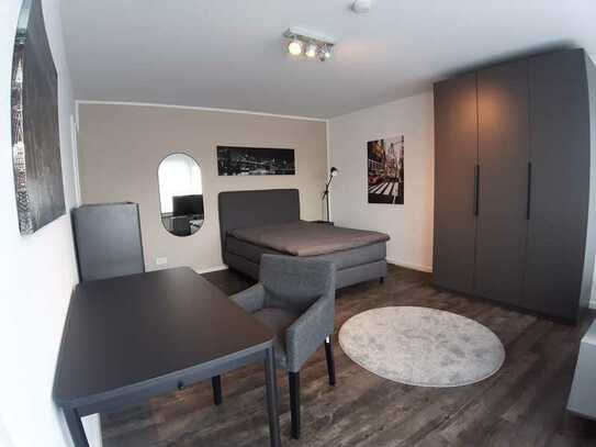 Exklusives vollmöbliertes 1 Zimmer Apartment mit Einbauküche in Darmstadt