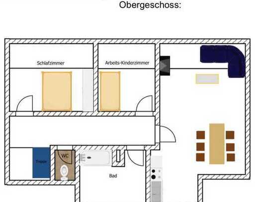 Attraktive 3Zimmer Wohnung 
Ideal für 1/2Personen WG oder Junges Paar