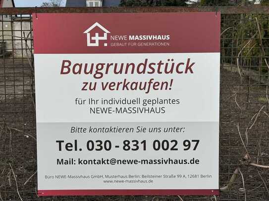 Baugrundstück in Konradshöhe für Stadtvilla oder EFH.