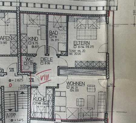 Ihr neues Zuhause: Stilvolle & gepflegte 3-Raum-DG-Wohnung mit EBK in Alzey