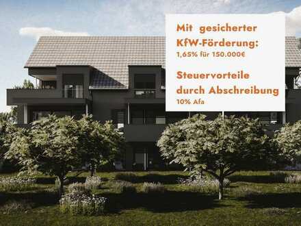 3 Zi- Wohnung mit Garten & gesichertem Förderdarlehen (1,65% Zins)