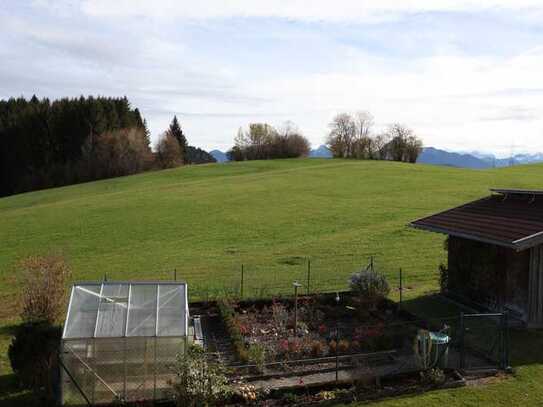 3-Zimmerwohnung auf Einödhof mit herrlichem Bergblick als Zweitwohnung