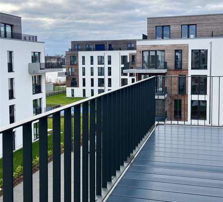 Neubau-Erstbezug! Tolle 4-Zimmerwohnung mit Balkon und Wasserblick!