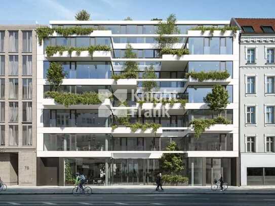 Büroflächen im Neubau mit begrünter Fassade nah zum Kudamm