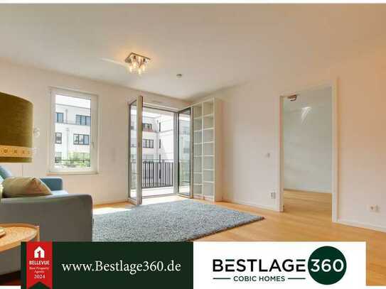 Moderne, teilmöblierte 2-Zimmer-Wohnung mit Balkon im Offenbacher Westend