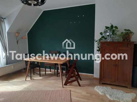 Tauschwohnung: Helle 3 Zimmer DG Wohnung mit Süd-Terasse am Arnimplatz