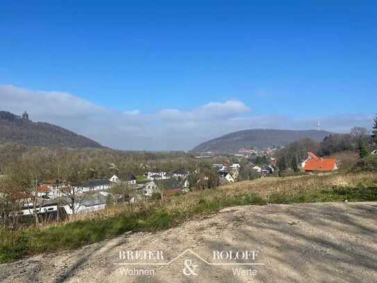 Großzügiges Baugrundstück mit Blick auf das Kaiser-Wilhelm-Denkmal