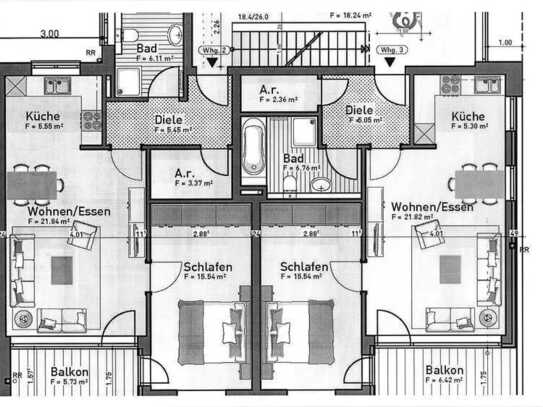 2 Zimmer Wohnung in bester Lage